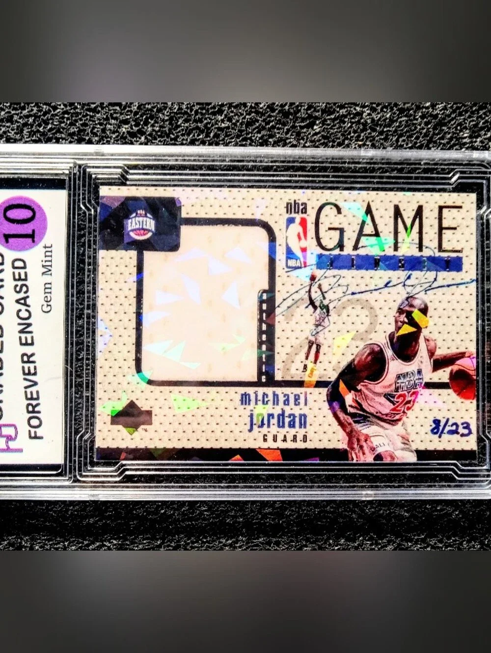 Michael Jordan Chicago Bulls Allstar Cracked Ice Autograph Basketball Card